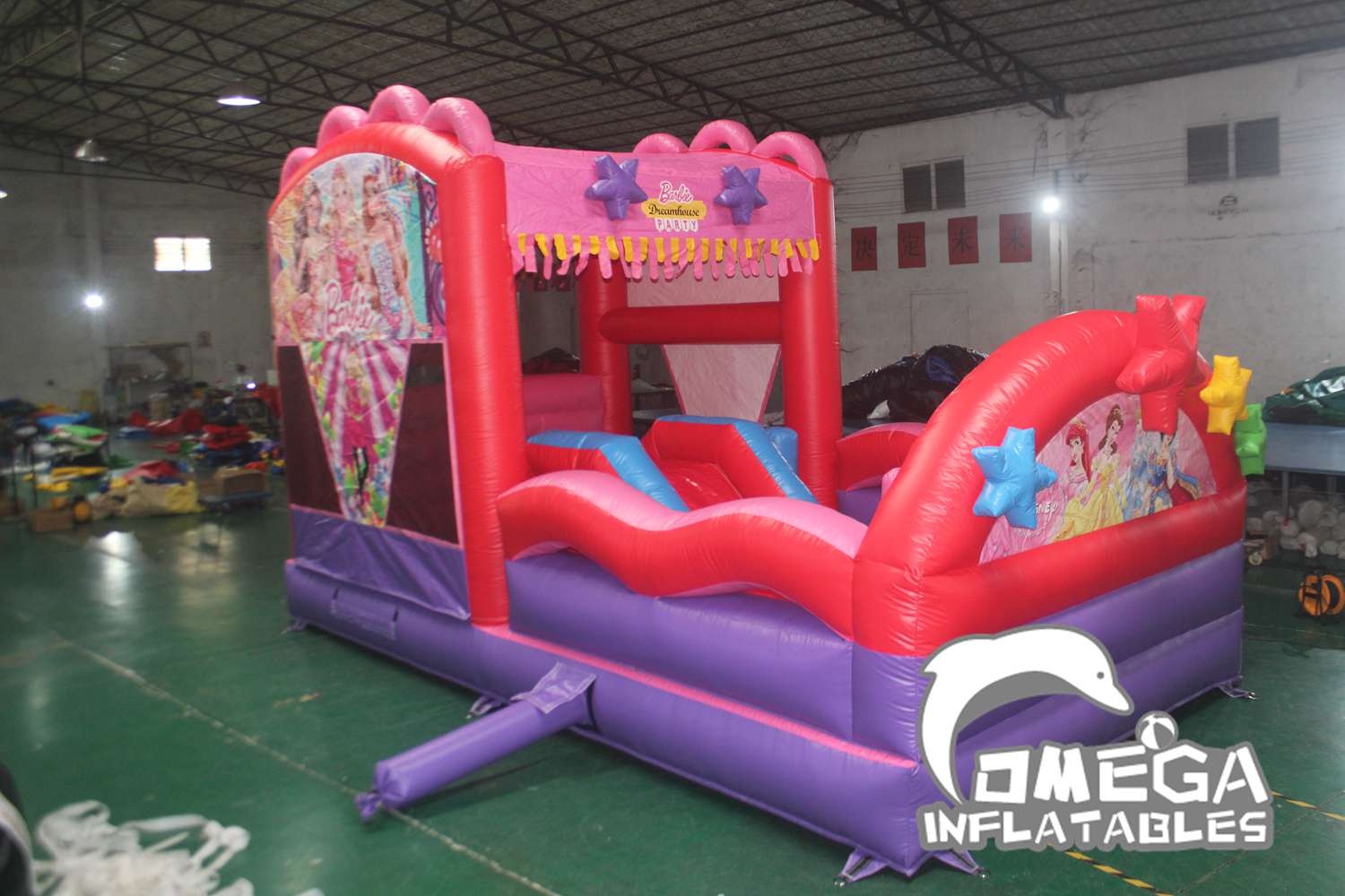 Barbie With Inflatbles Omega Inflatables Factory - Inflatable Barbie Dreamhouse Party Playzone