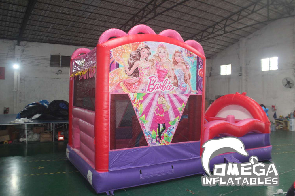 Barbie With Inflatbles Omega Inflatables Factory - Inflatable Barbie Dreamhouse Party Playzone