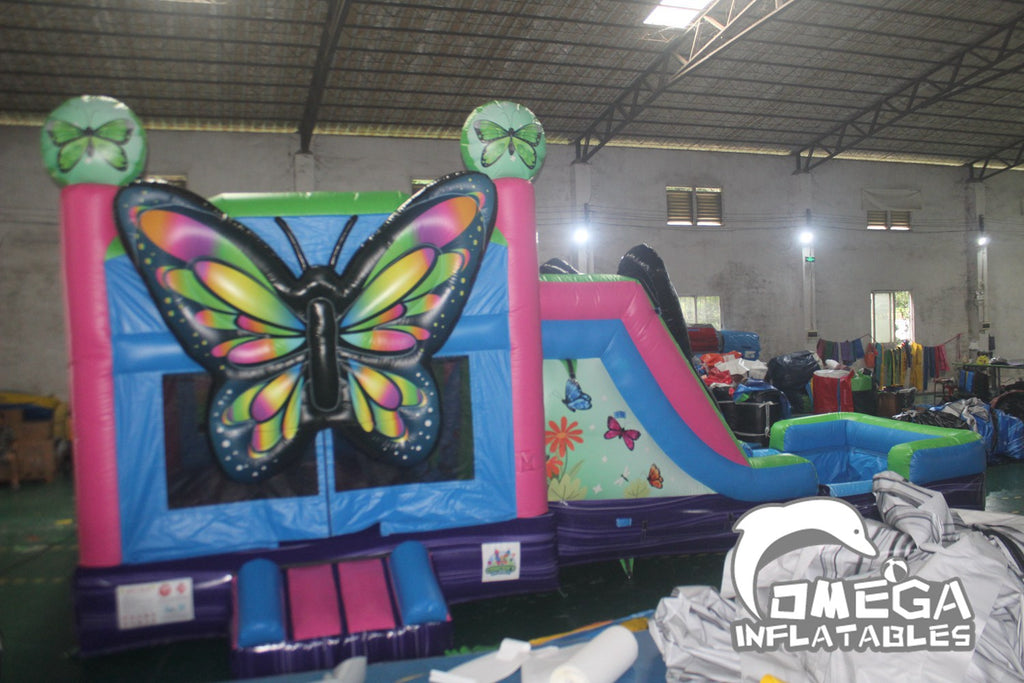Butterfly Land Commercial Inflatable Wet Dry Combo