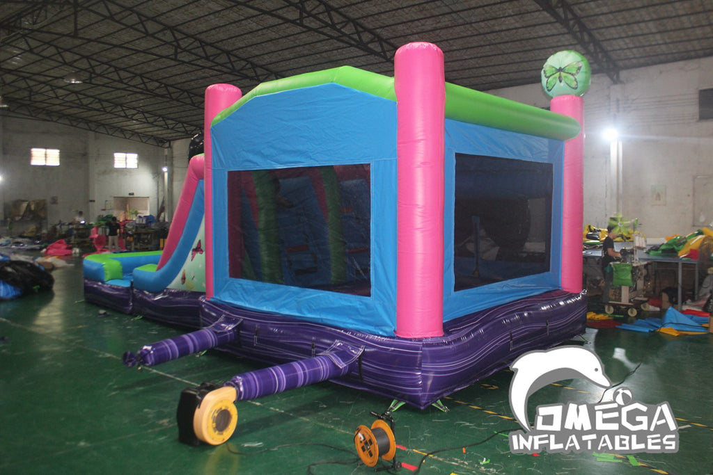 Butterfly Land Commercial Inflatable Wet Dry Combo