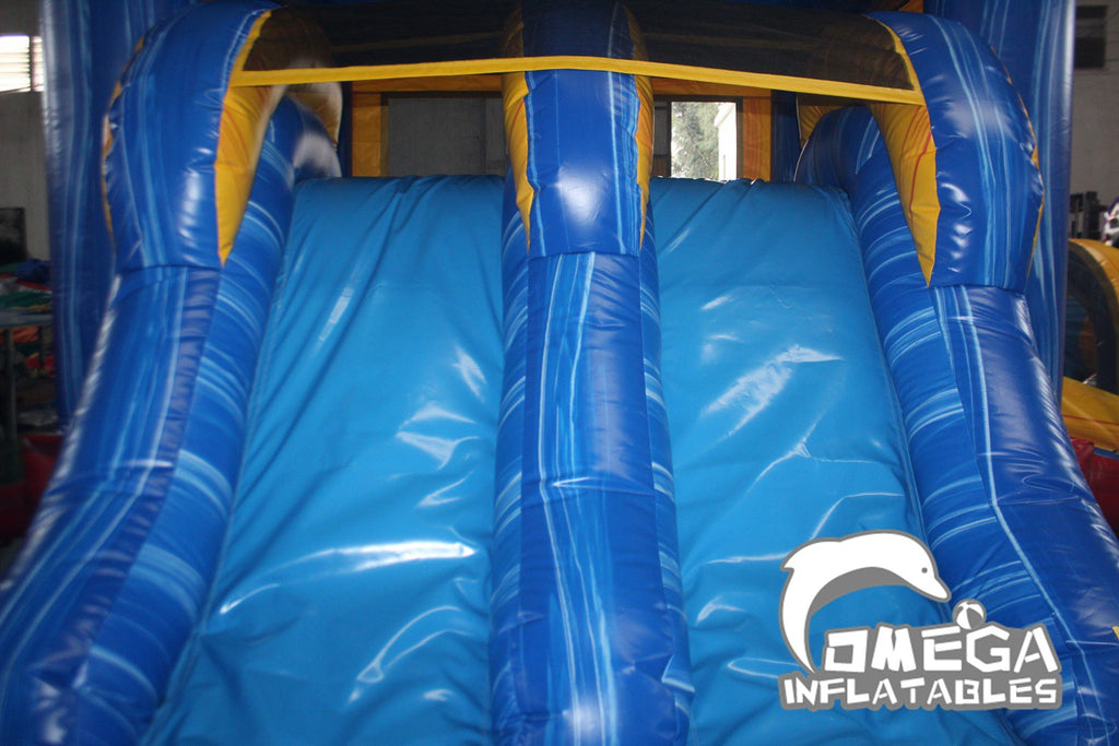 Commercial Inflatable Marble Dry Combo