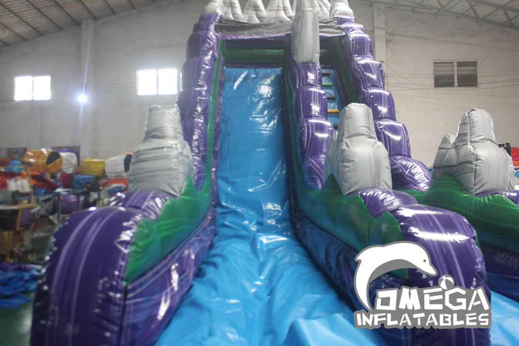 19FT Dark Night Inflatable Water Slide For Sale