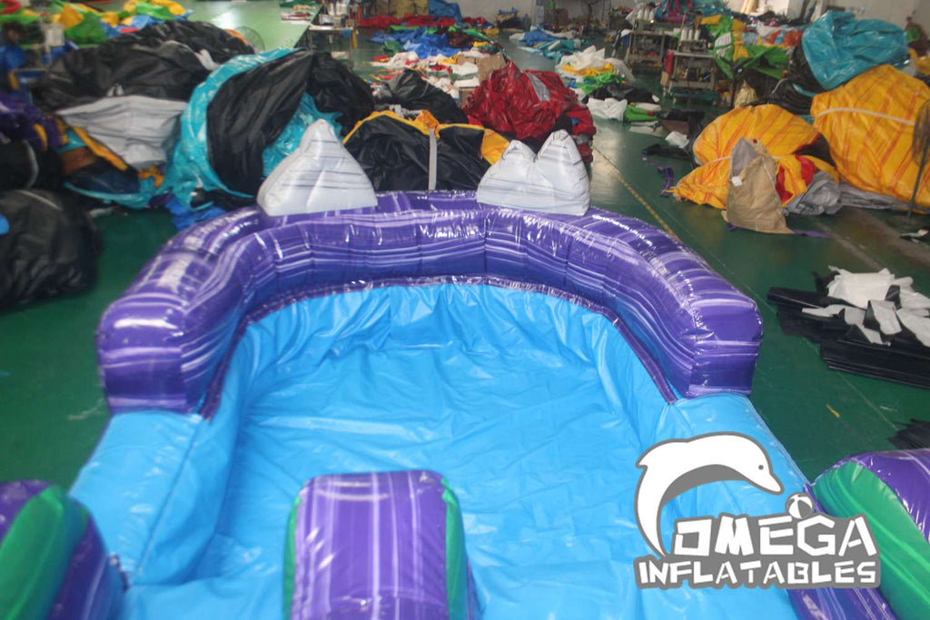 19FT Dark Night Inflatable Water Slide For Sale
