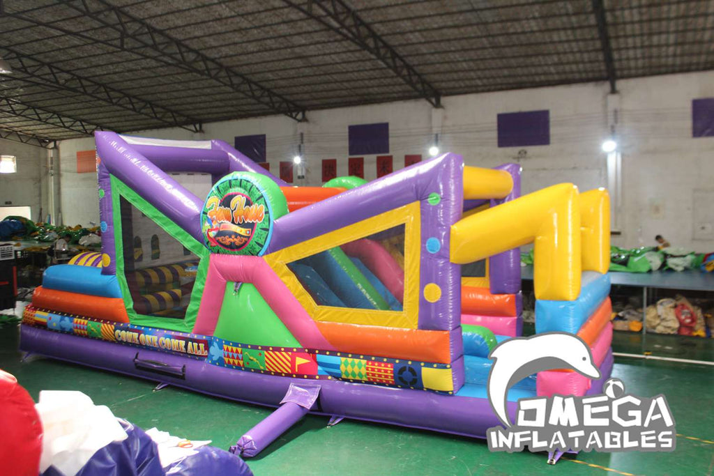 Fun House Obstacle Course Commercial Inflatables for sale