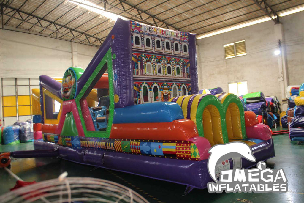 Fun House Obstacle Course Commercial Inflatables for sale