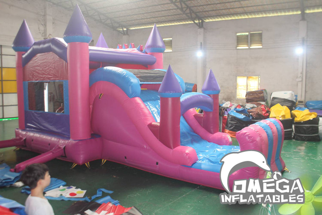 Girls Castle Inflatable Combo Industrial Bounce House for Sale