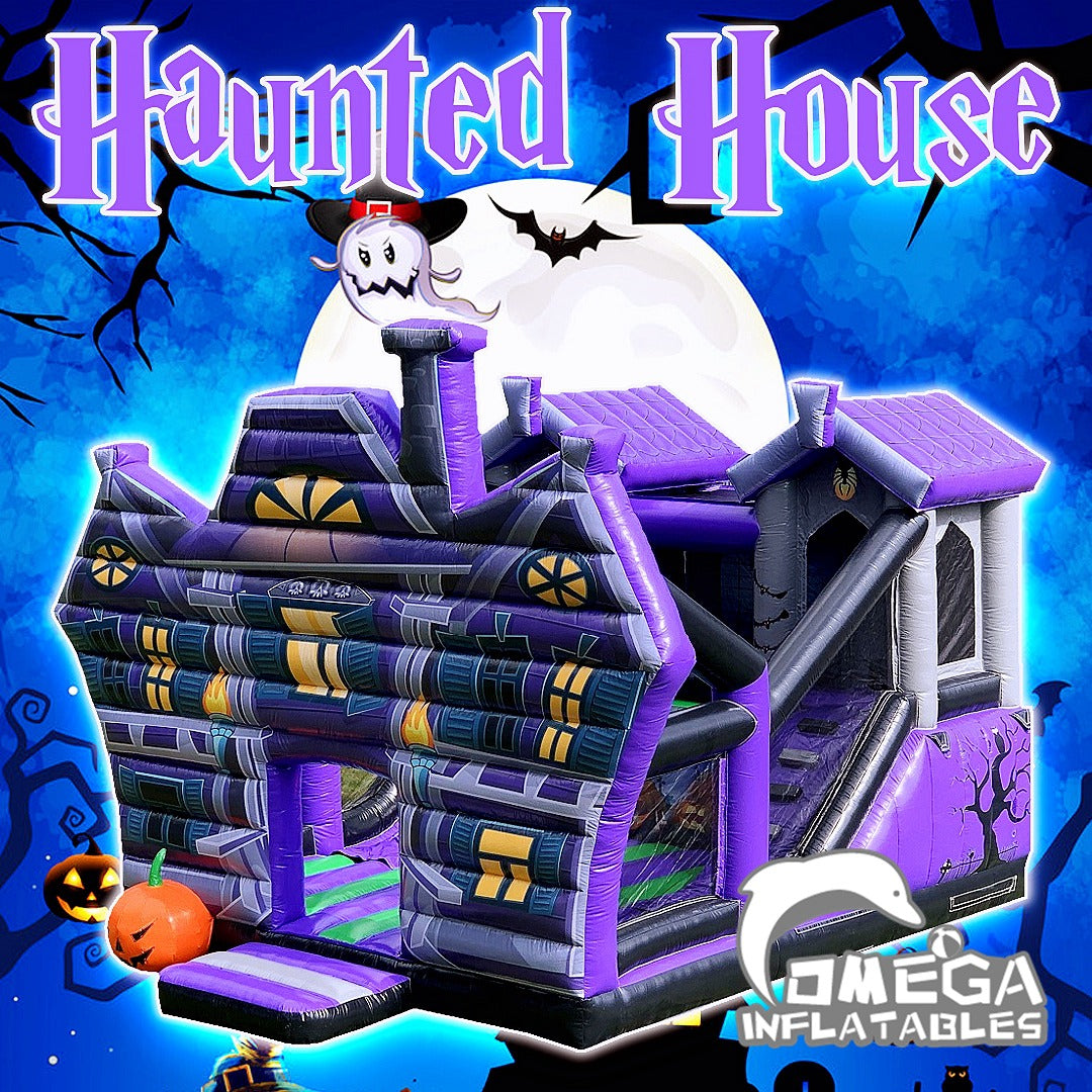 Inflatable Haunte Omega Inflatables Factory - Princess Bricks Castle Bounce House