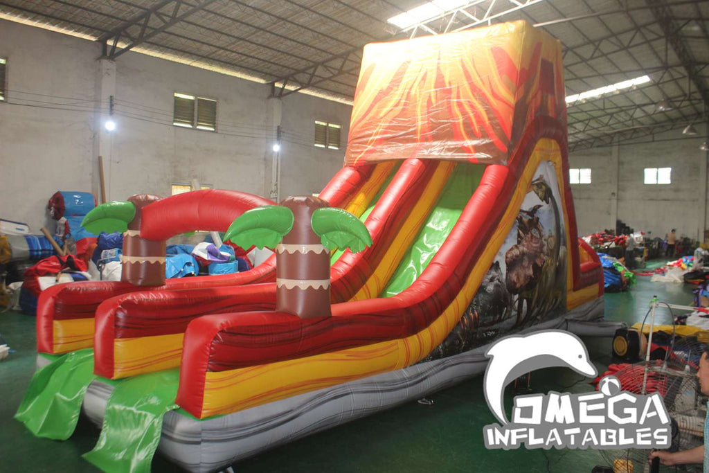 100FT Jurassic Park Commercial Inflatable Obstacle Course