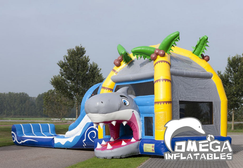 Large Inflatable Shark Jumper Combo