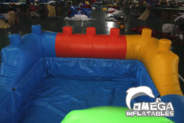 Omega Inflatables Factory - Large Combo Jumper Crocodile with Pool
