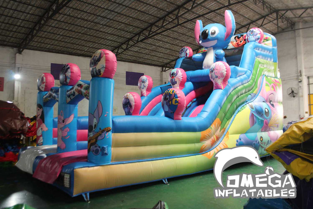 Omega Inflatables Factory - 18ft Tiger Strip Water Slide with Slip n Slide