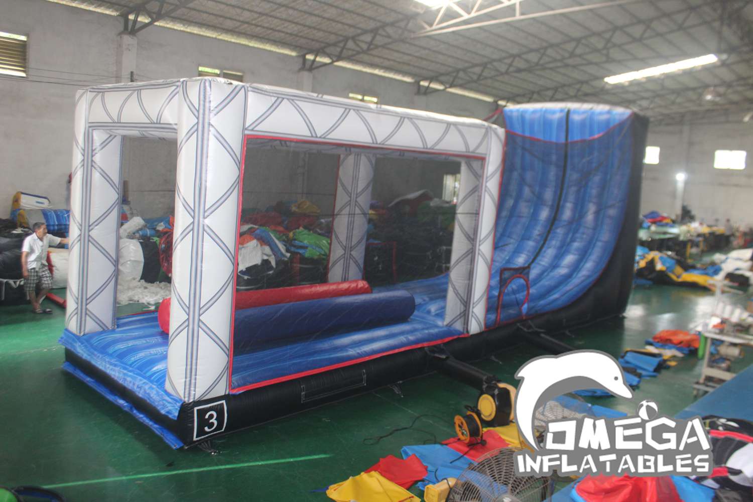 Ninja Course Inflatable Omega Inflatables Factory - Danger Zone Obstacle Course Commercial ...