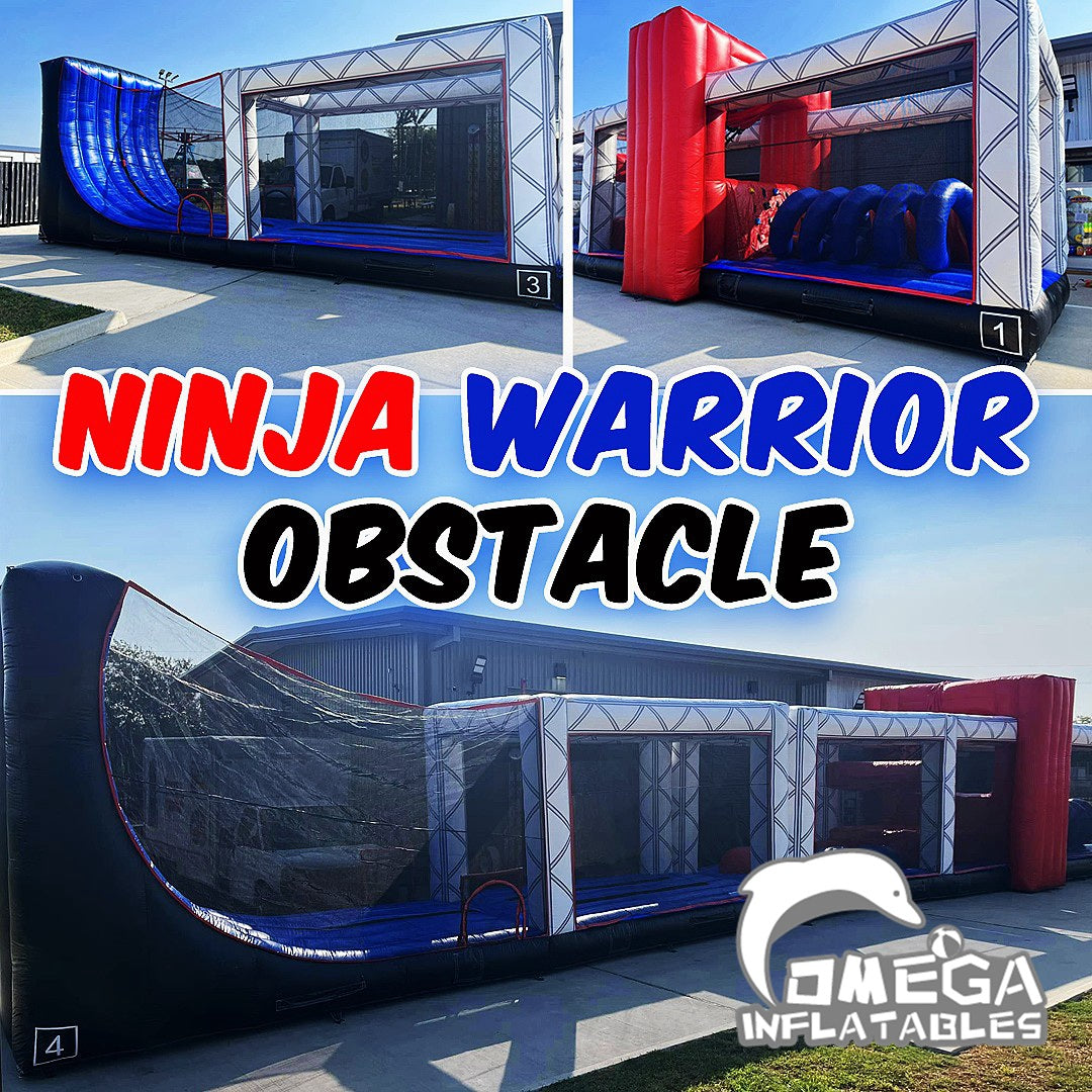 Ninja Inflatables Omega Inflatables Factory - Danger Zone Obstacle Course Commercial ...