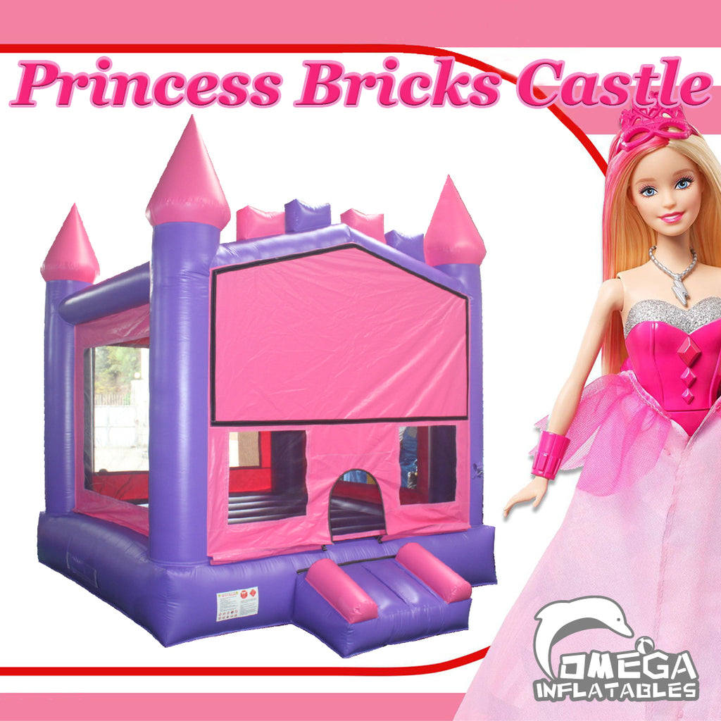 Omega Inflatables Factory - Princess Bricks Castle Bounce House