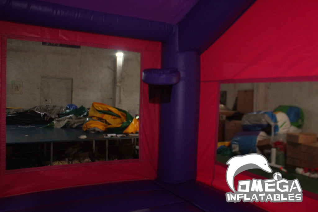 Purple & Pink Inflatable Bounce House
