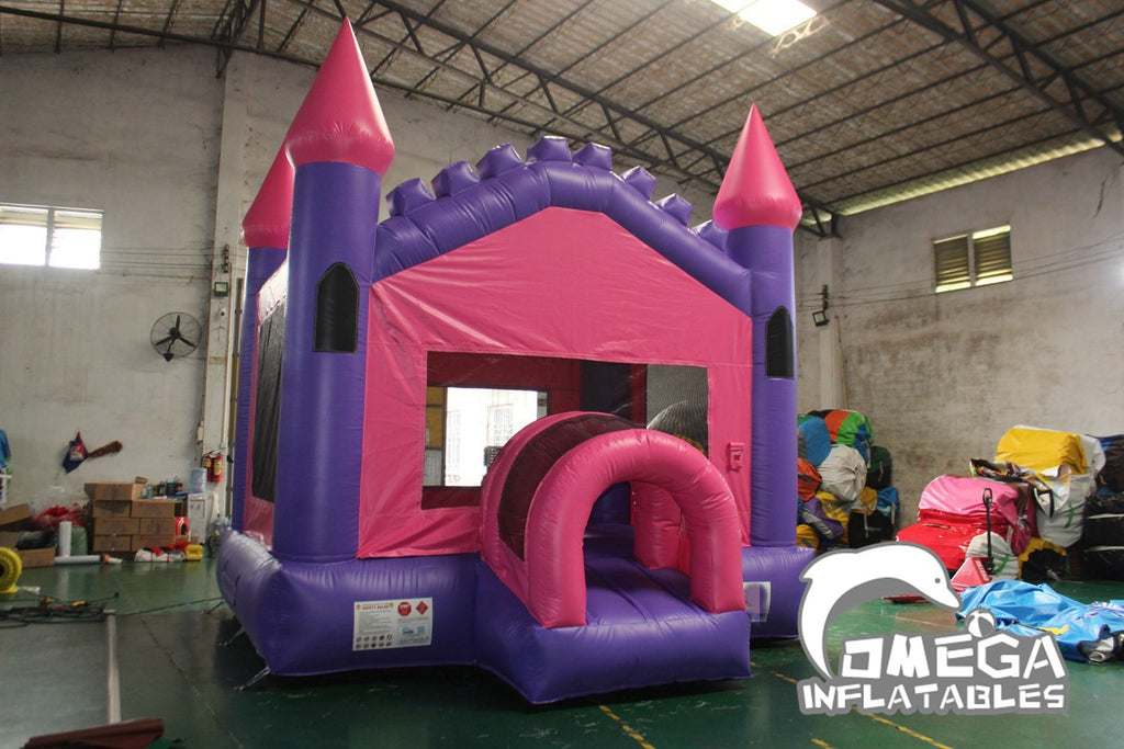 Purple & Pink Inflatable Bounce House