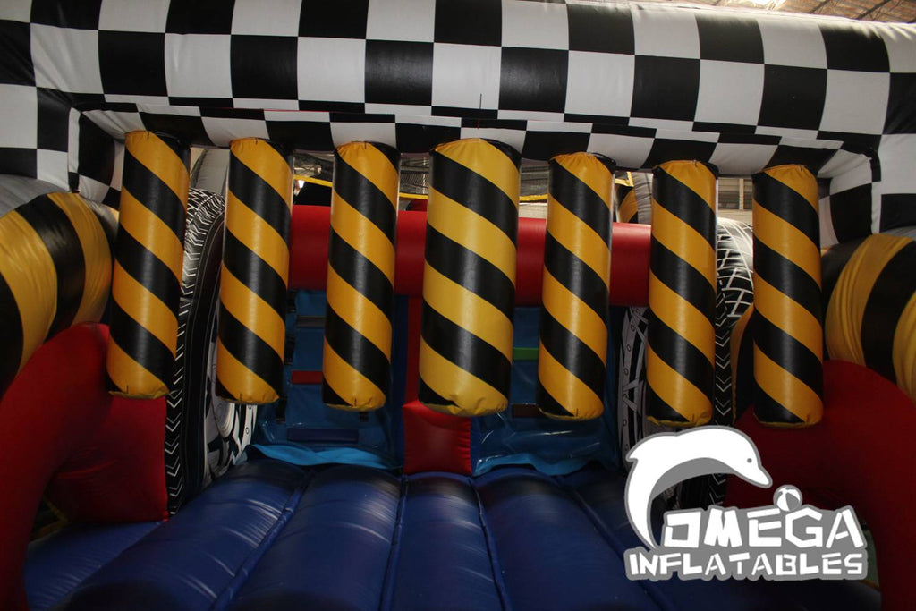 34FT Race Car Inflatable Obstacle Course