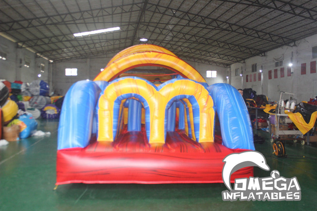 Radical Run Marble Inflatable Obstacle Course (Small Version)