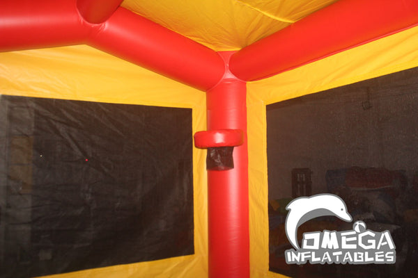 Omega Inflatables Factory - Rainbow Bricks Castle Bounce House