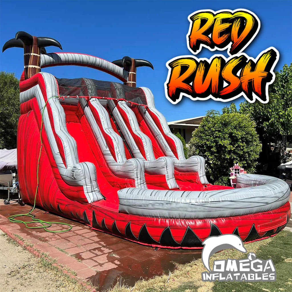 17FT Red Rush Water Slide