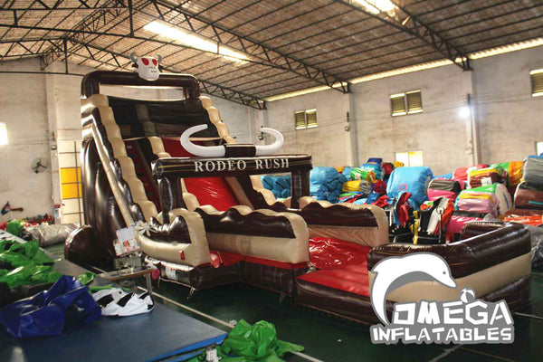Omega Inflatables Factory - 18FT Castle Splash Water Slide Commercial ...