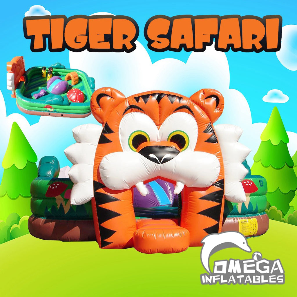 Tiger Safari Playland Inflatable Bouncer