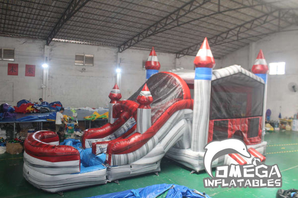 Omega Inflatables Factory - Titanium Dual Lane Front Loader Combo