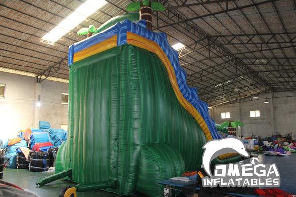 Omega Inflatables Factory - 18FT Black and Gold Modular Wet Dry Slide