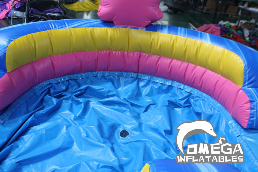 14FT Unicorn Inflatable Water Slide