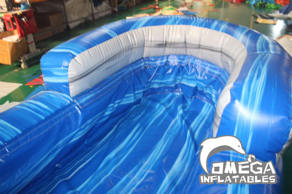 23FT Marble Blue Wave Water Slide