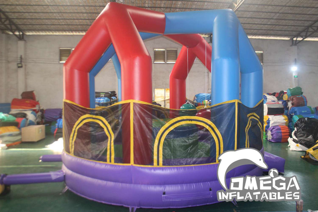 Inflatable Wrecking Ball with Jousting Game