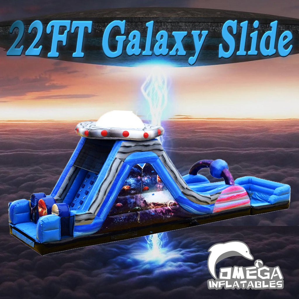 22ft Galaxy Inflatable Double Lane Slide