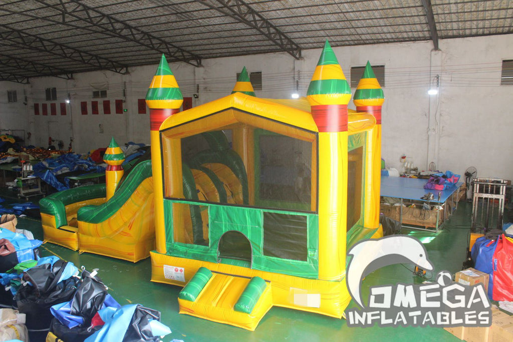 Fiesta Dual Lane Front Loader Combo Inflatables Wholesale