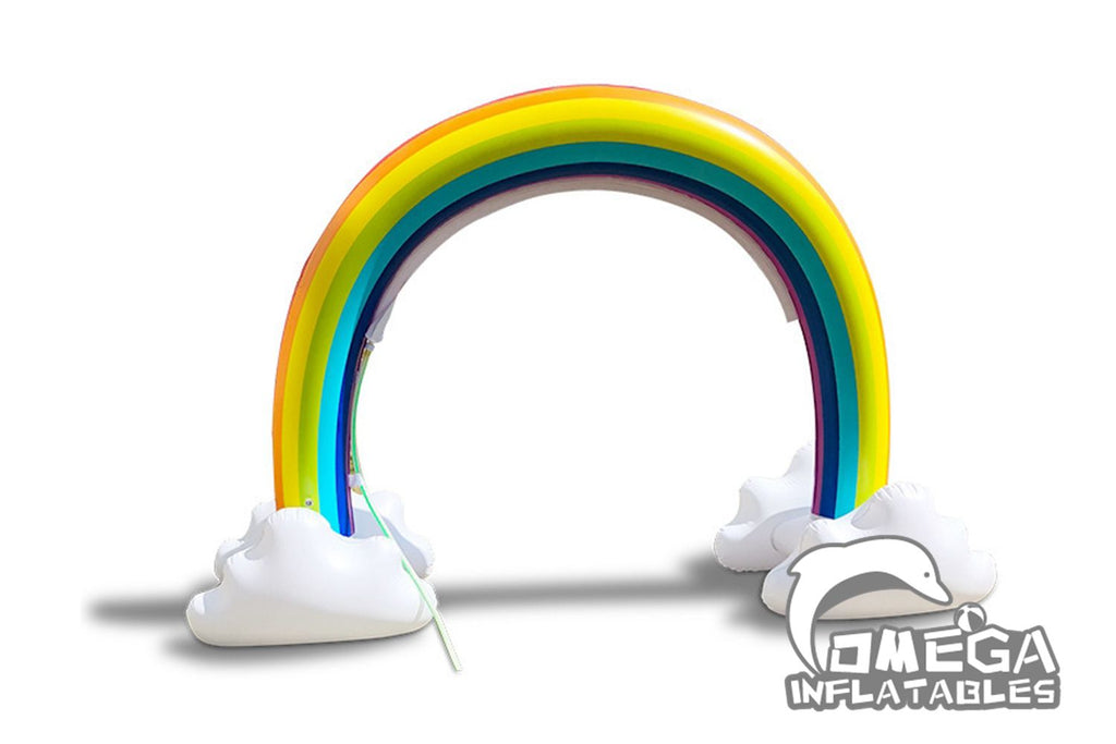 Inflatable Rainbow Yard Summer Sprinkler Toy