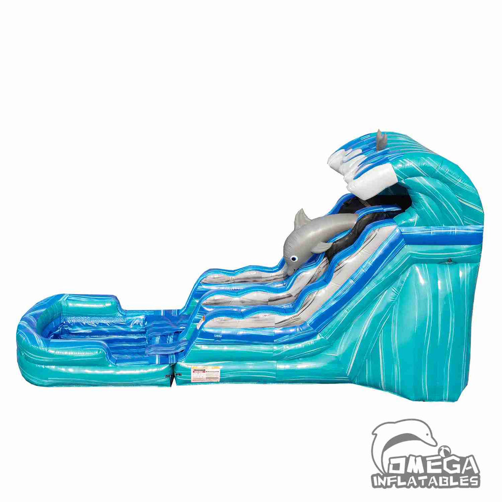 15FT Dolphin Inflatable Water Slide