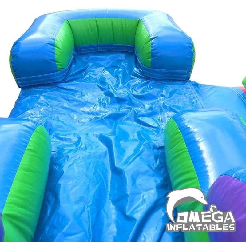 15FT Modular Retro Rainbow Inflatable Water Slide