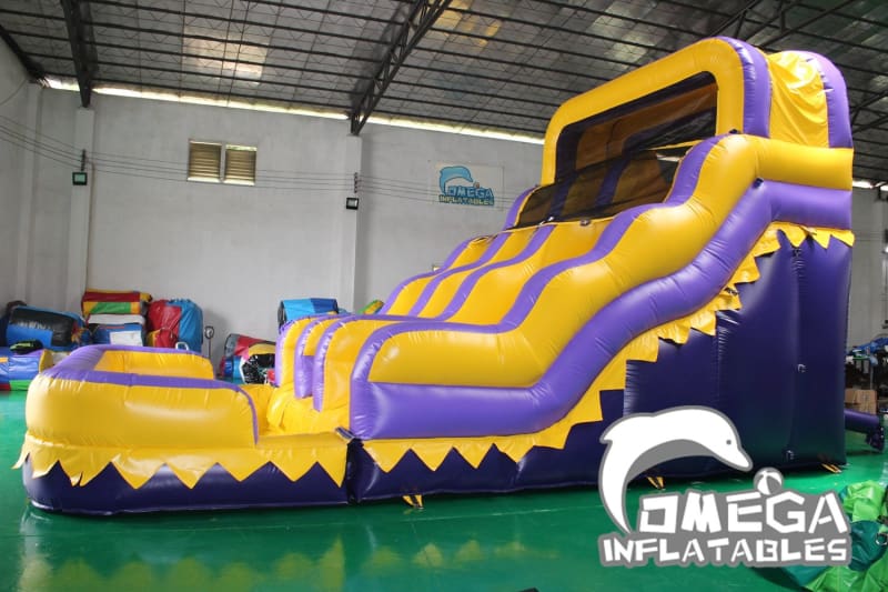 15FT LSU Tigers Themed Water Slide - Omega Inflatables Factory