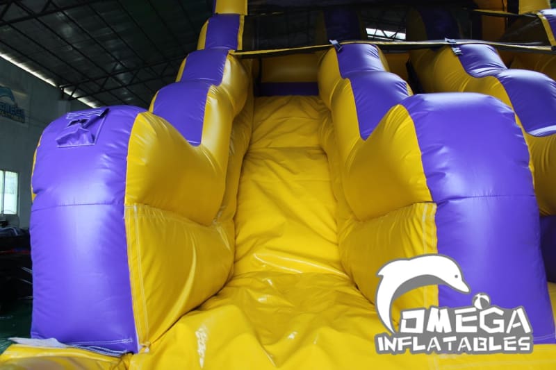 15FT LSU Tigers Themed Water Slide - Omega Inflatables Factory