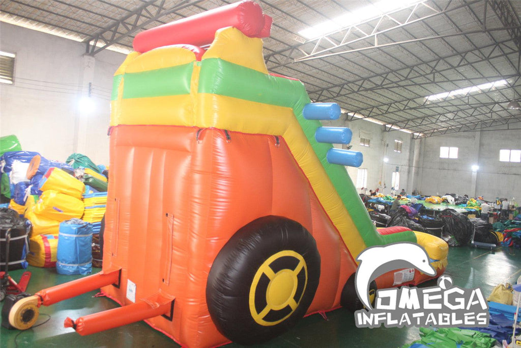 16FT Commercial Inflatables Racing Car Water Slide