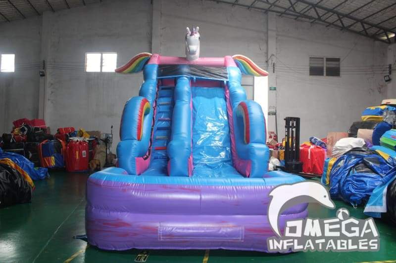 16FT Unicorn Rainbow Water Slide