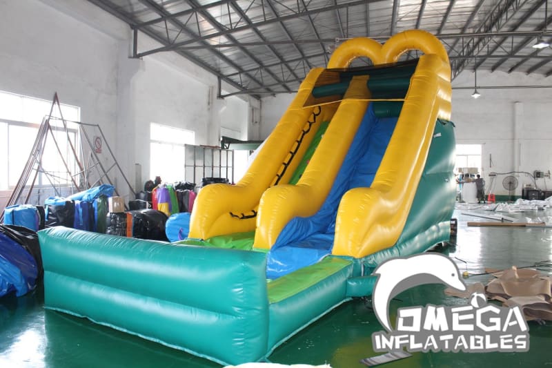 16FT Double Arches Wet Dry Slide