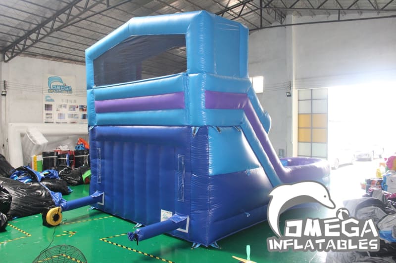 16FT Modular Dual Lane Water Slide - Omega Inflatables Factory