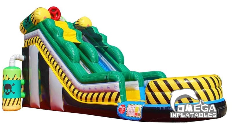 17FT Toxic Inflatable Wet Dry Slide