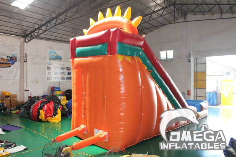 18FT Dino Fun Wet Dry Slide