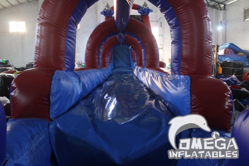 18FT Dolphin Inflatable Water Slide