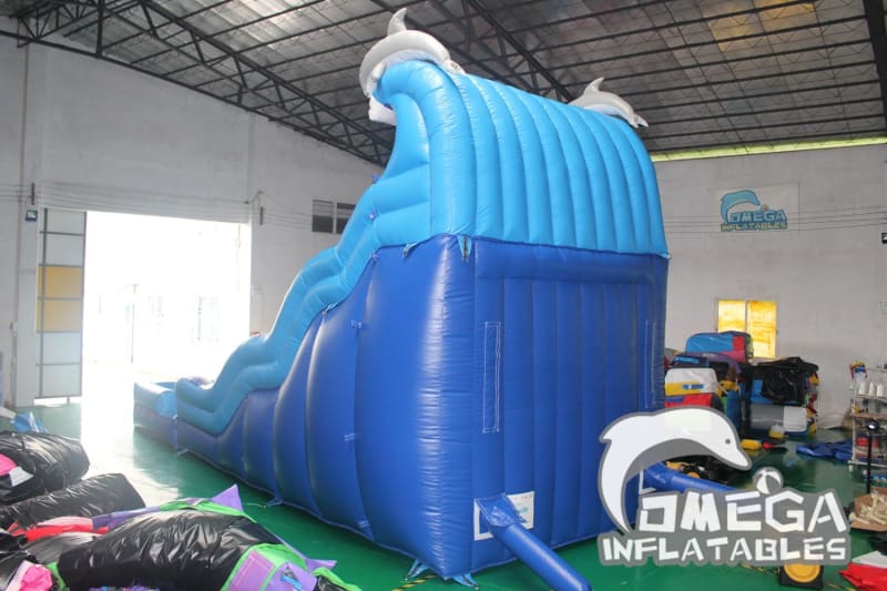 18FT Dolphin Rip N Dip Water Slide - Omega Inflatables Factory