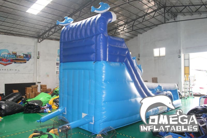 18FT Dolphin Water Slide - Omega Inflatables Factory