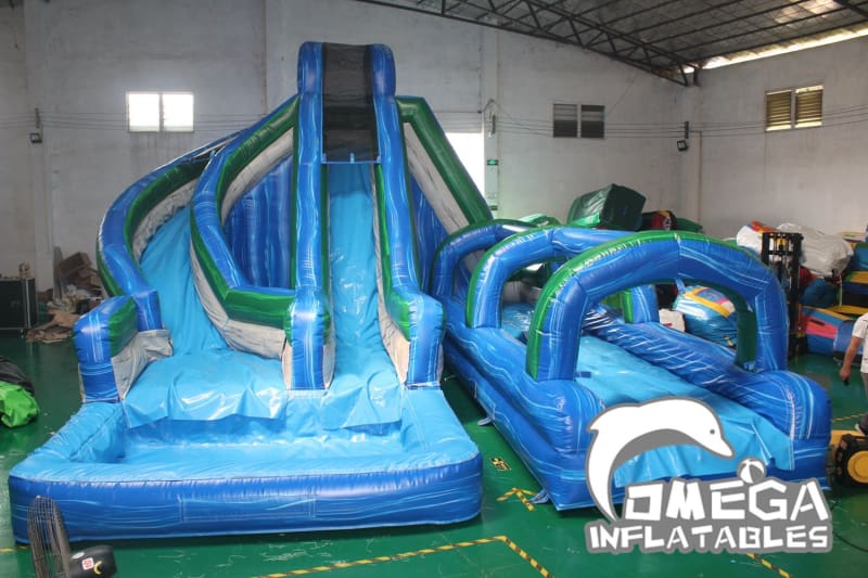 18FT Marble Helix Water Slide