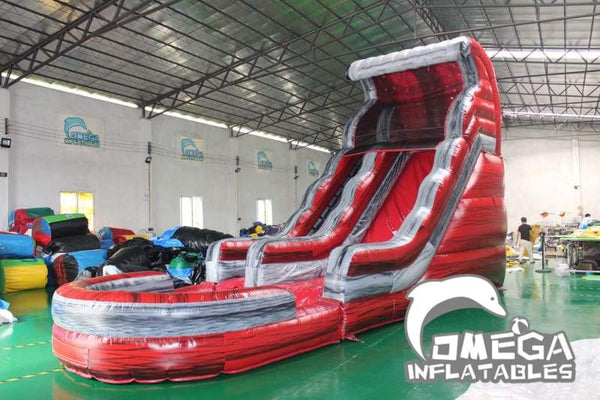 Omega Inflatables Factory - 18FT Marble Red Commercial Inflatable Water ...