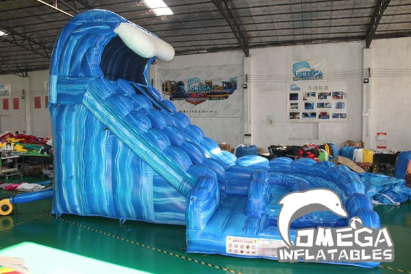 Omega Inflatables Factory - 18FT Monster Wave Inflatable Water Slide